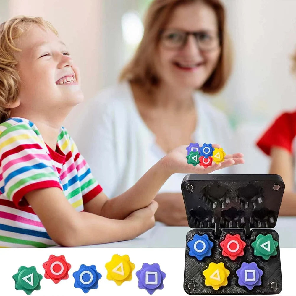 Gonggi Jack Stone Pebbles Set Fun Stone Catching Game Hand Eye Coordination Training Toy Board Game Children Training Toy