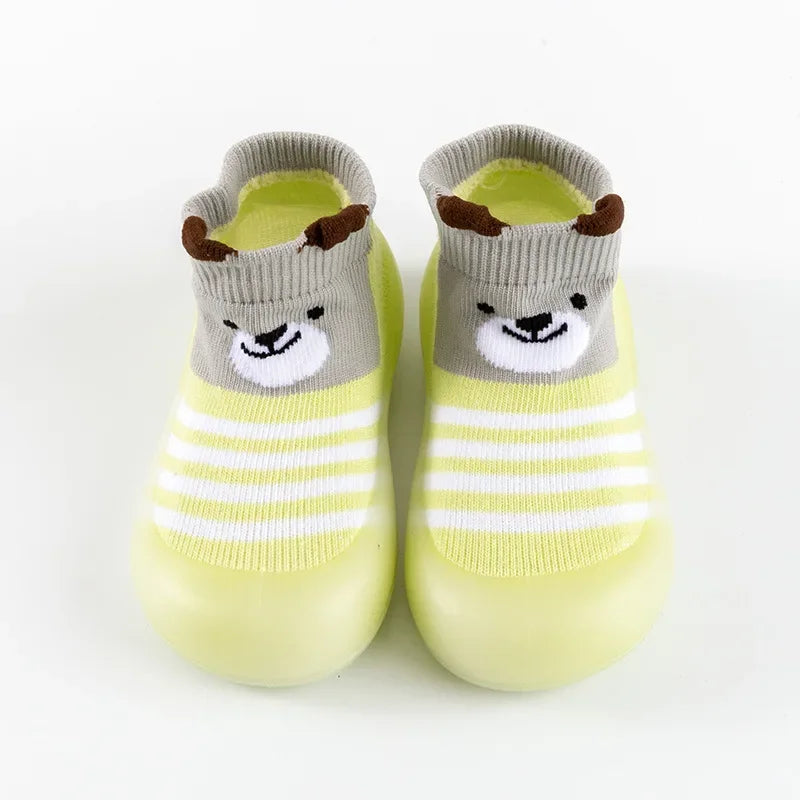 Little Yellow Duck Infant Walking Shoes Spring and Autumn Soft Sole Baby Shoes Non slip Preschool Floor Indoor Socks and Shoes
