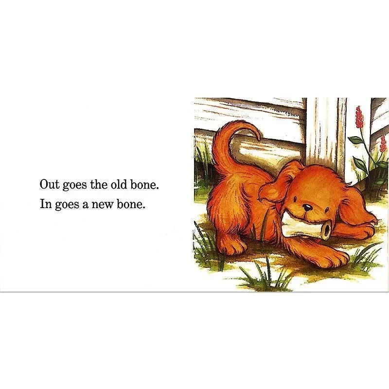 12 Books/set Biscuit Dog Series Picture Book Baby Kids English Cartoon Books Children Learn Words Educational Reading Book