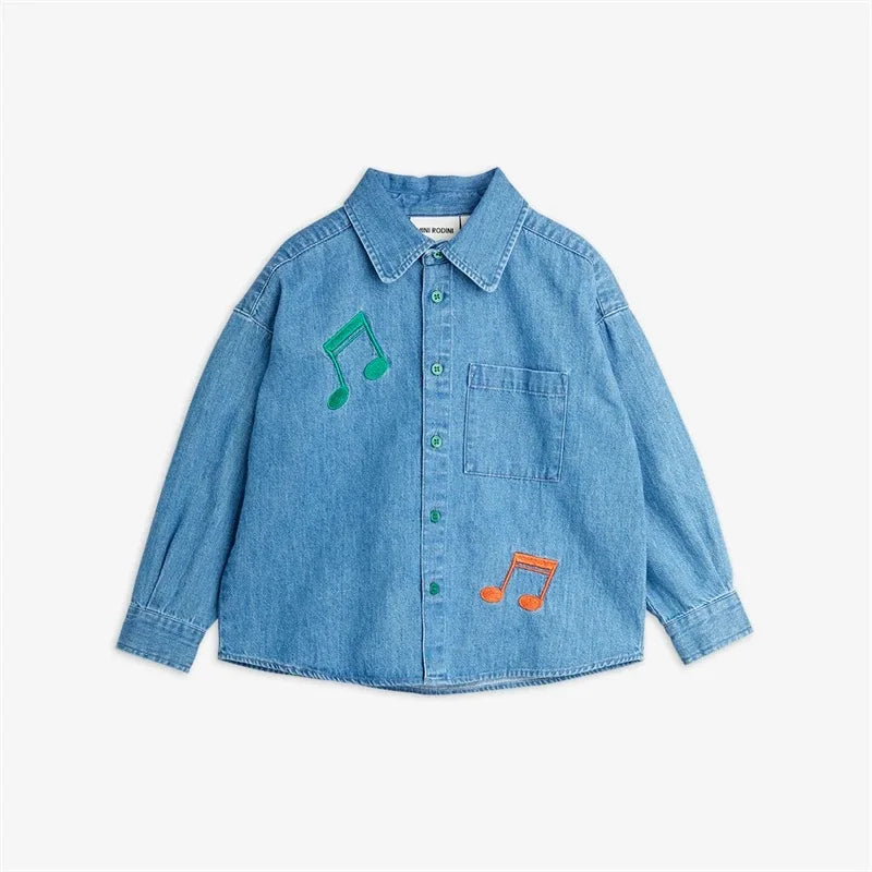 MR Musical Note Kids Clothes Children's T Shirts Shorts Pants Dress New Child Boys Girls Short Sleeve Tee Top