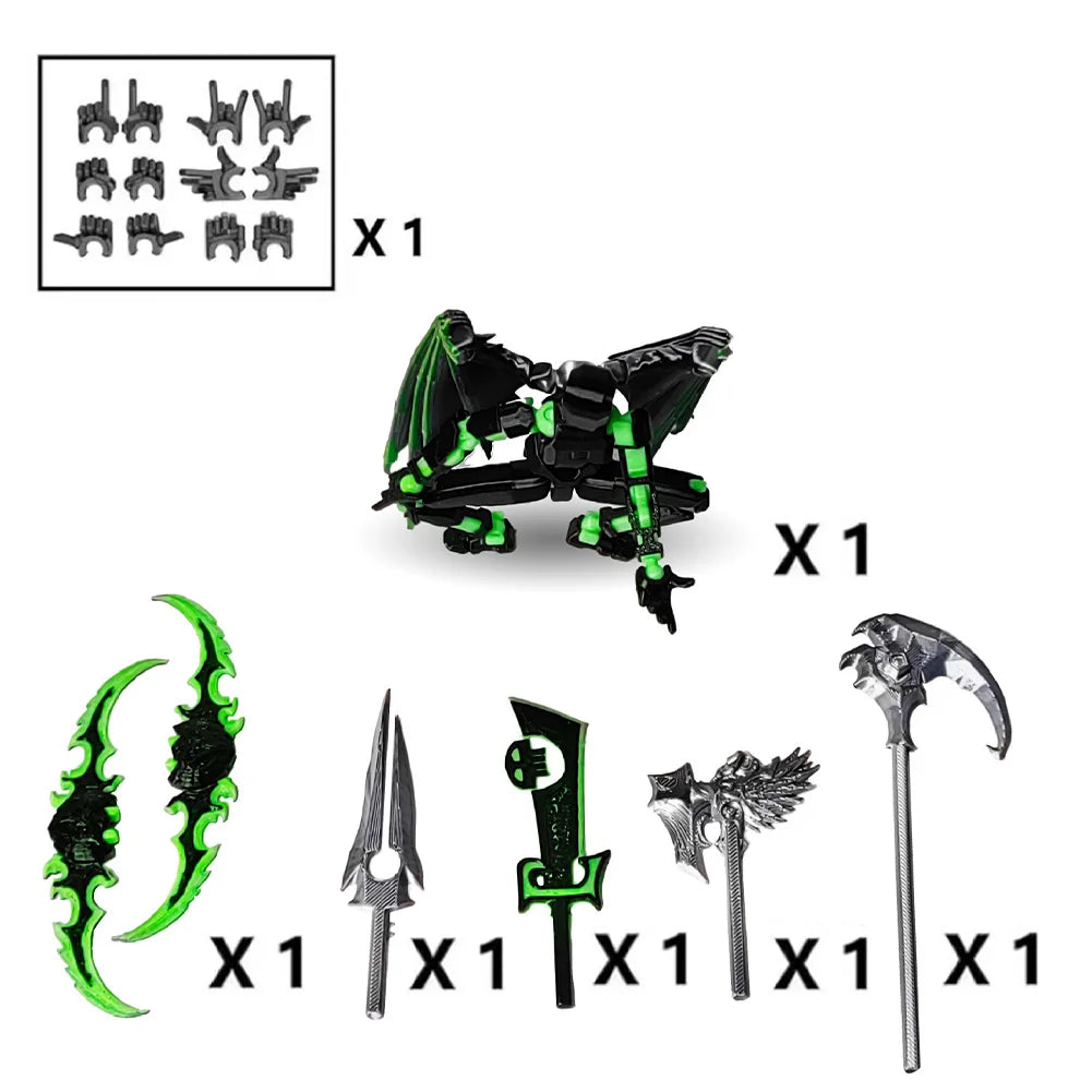 13 3D Printed Action Figure with Multiple Accessories Action Figures Toys Action Figure Dummy Desk Decoration Gifts for Him