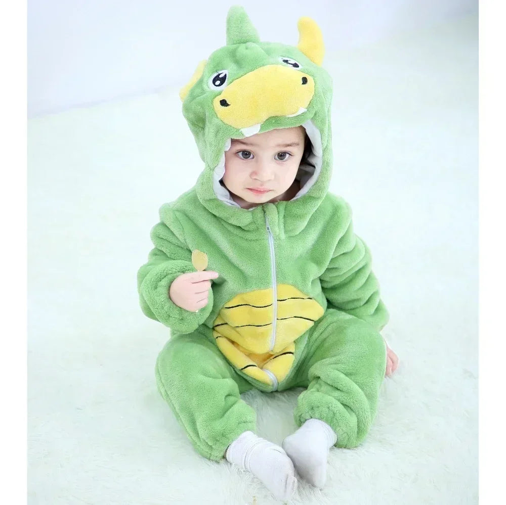 Baby Rompers Winter Lion Costume For Girls Boys Toddler Animal Jumpsuit Infant Clothes Pajamas Kids Overalls