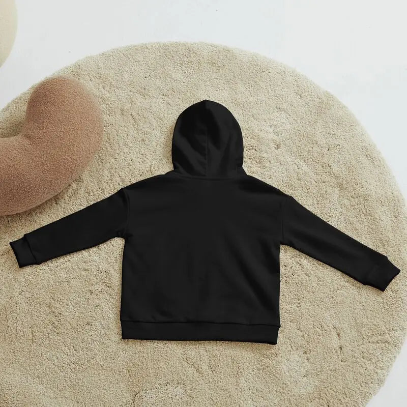 Kids New Autumn Winter One Piece Chopper Sports Black Children's Long Sleeved Hooded Pocket Hoodie Anime PAINT Cosplay Xmas Gift