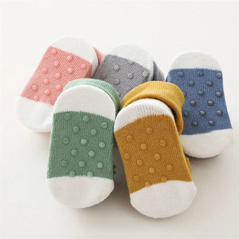 0-3Years Newborn Baby Girl Boy Socks Cute Cartoon Animal Socks Non-slip Toddler Floor Socks Winter Thicken Warm Socks for Infant