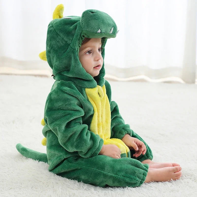 Baby Rompers Winter Lion Costume For Girls Boys Toddler Animal Jumpsuit Infant Clothes Pajamas Kids Overalls