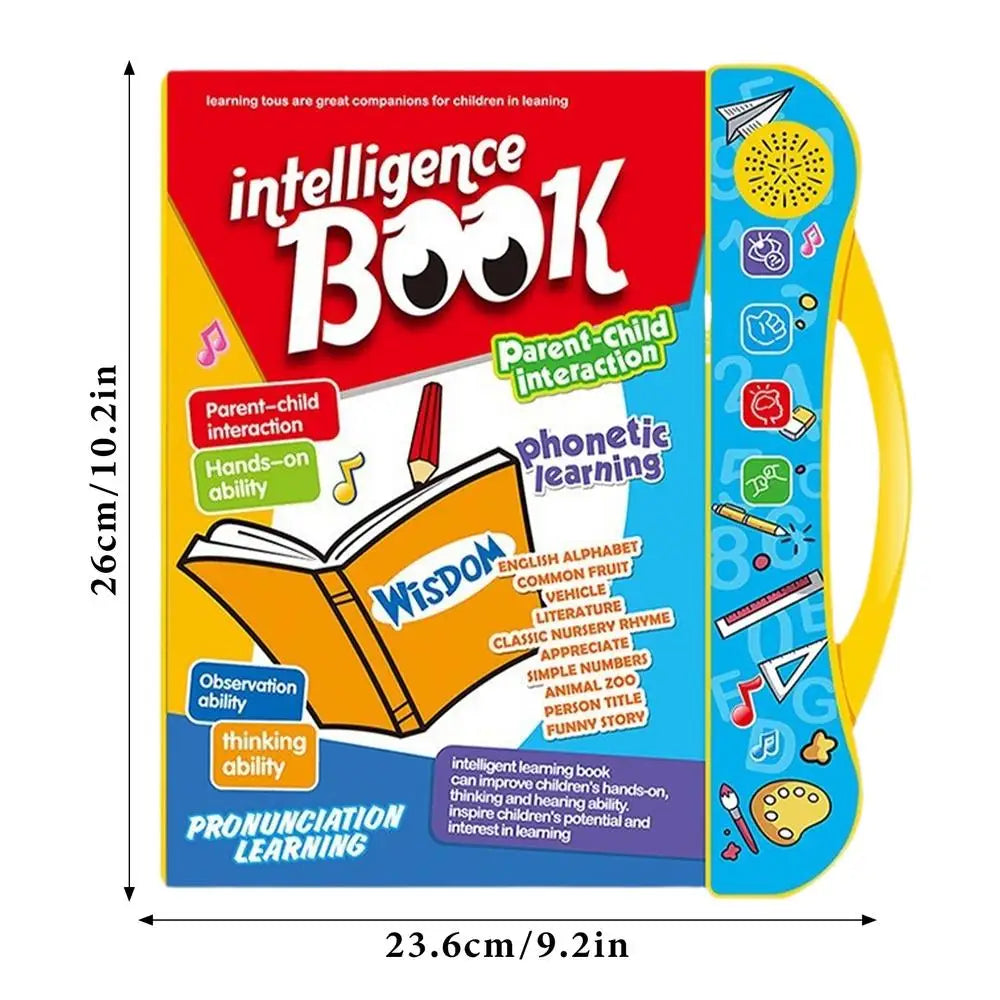 Educational Sound Talking Book Toy Electronic Learning Pronunciation Book Cognitive Enlightenment Audiobook for Preschool Toddle