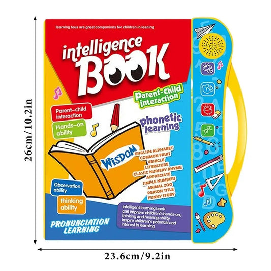 Educational Sound Talking Book Toy Electronic Learning Pronunciation Book Cognitive Enlightenment Audiobook for Preschool Toddle