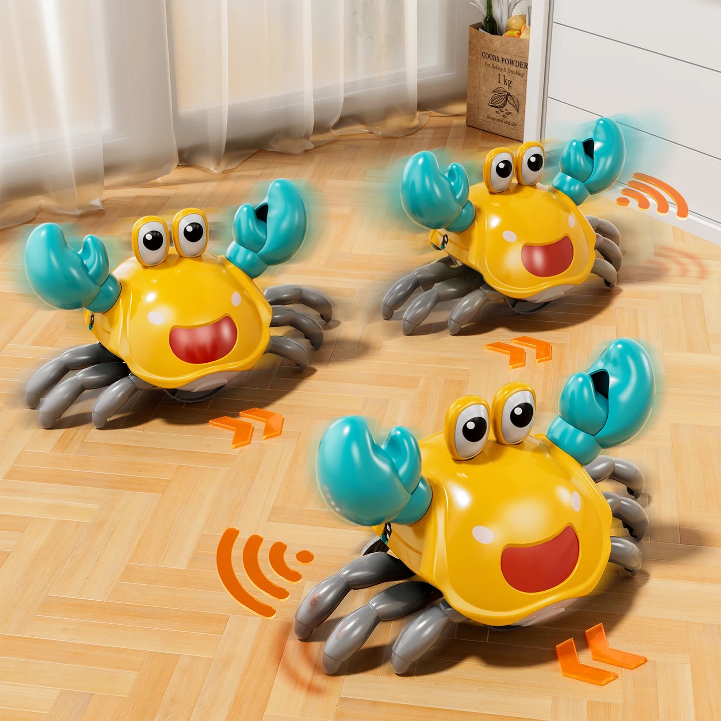 Crawling Crab Toy, Dancing Moving Crab Toys for Girl Boys, Crawling Crab Toy Birthday Gifts