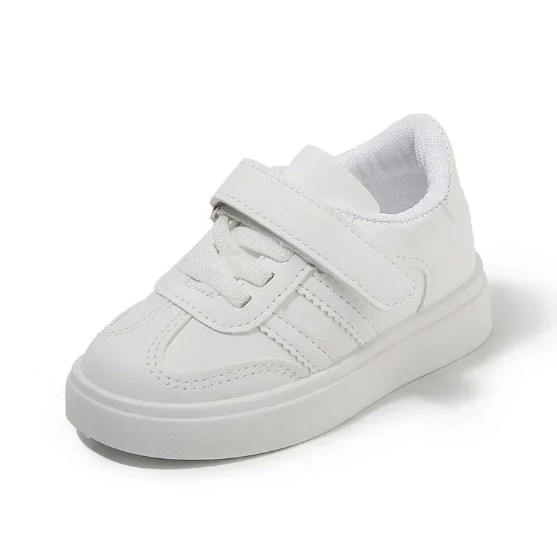 Boys Girls White Shoes Non-slip Soft Sole