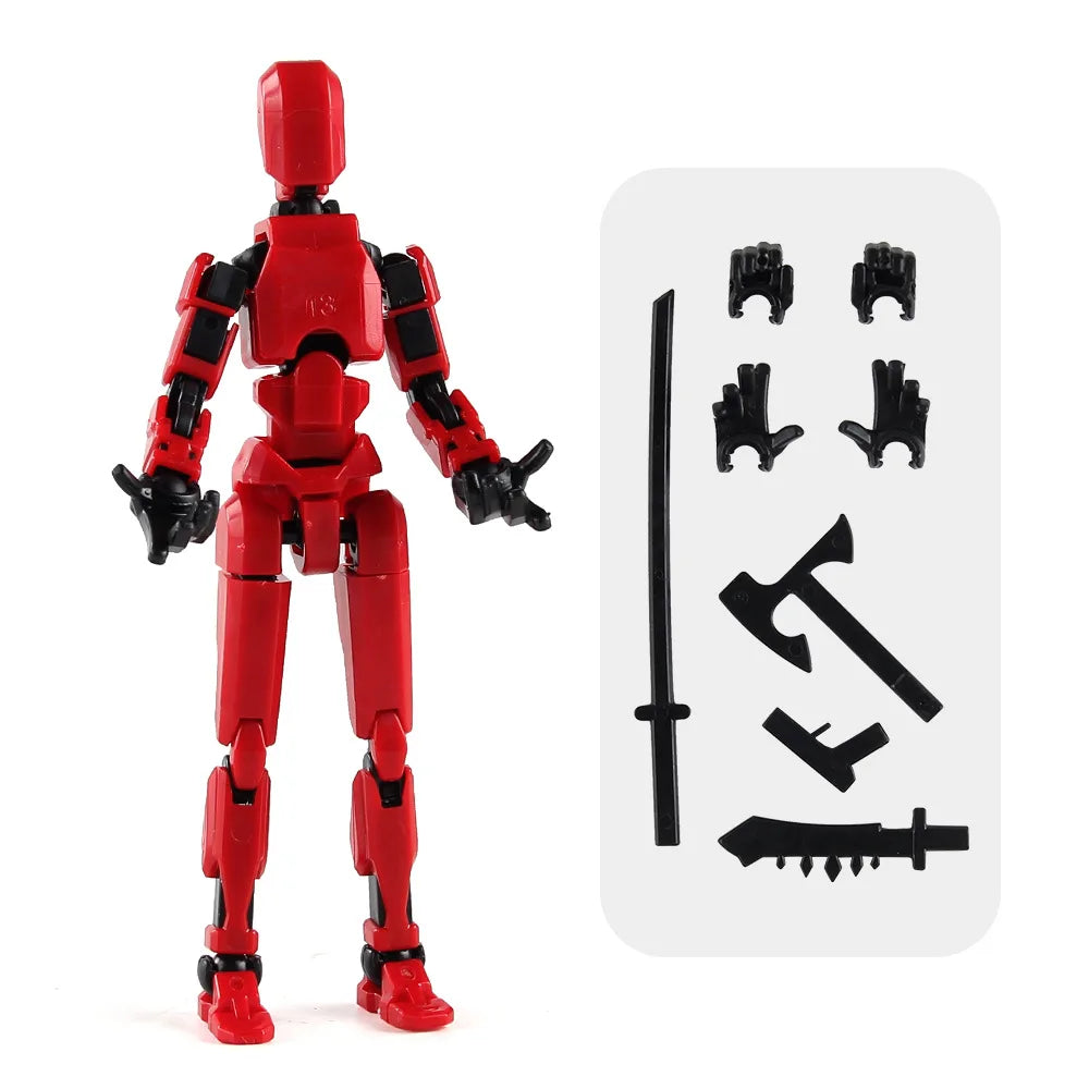 3D Multi-Jointed Movable Shapeshift Robot Joint Dog Creative Printed Mannequin Dummy Action Model Doll Toys for Children's Gifts