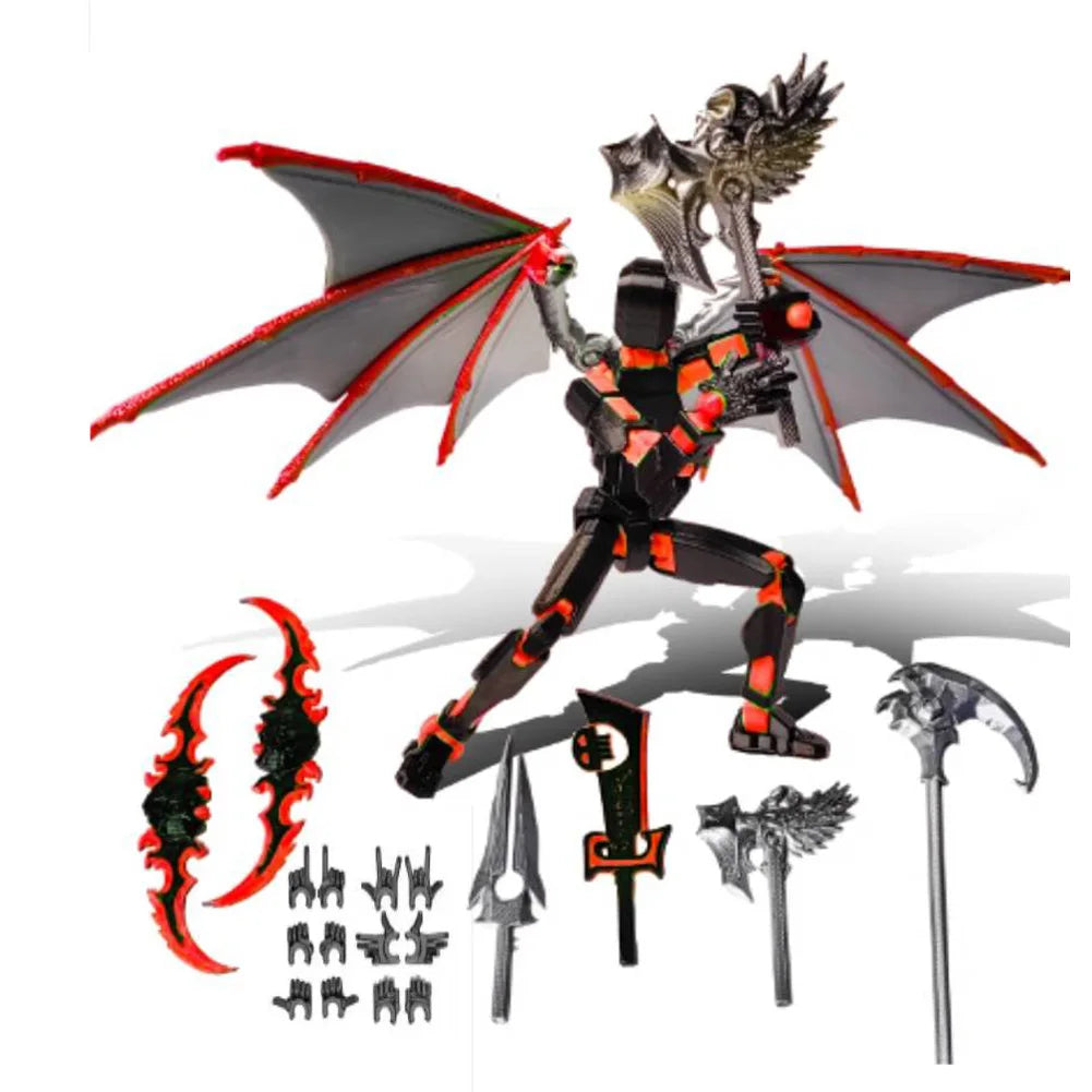 13 3D Printed Action Figure with Multiple Accessories Action Figures Toys Action Figure Dummy Desk Decoration Gifts for Him