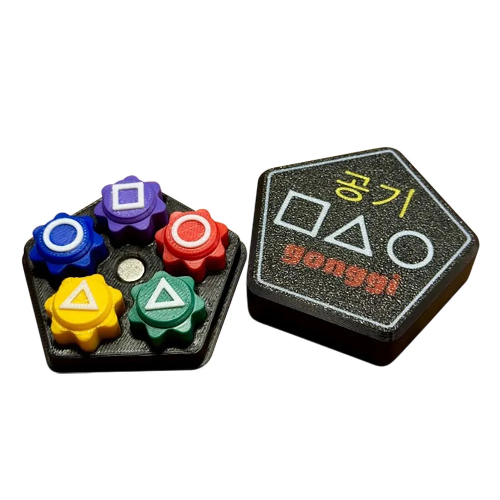 Gonggi Jack Stone Pebbles Set Fun Stone Catching Game Hand Eye Coordination Training Toy Board Game Children Training Toy