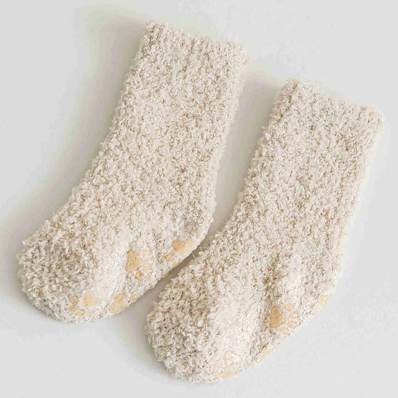 Winter Thick Newborn Socks Coral Fleece Warm Kids Leg Warmers Girls Boys Toddler Soft Baby Autumn Anti-slip Children Plus Stuff