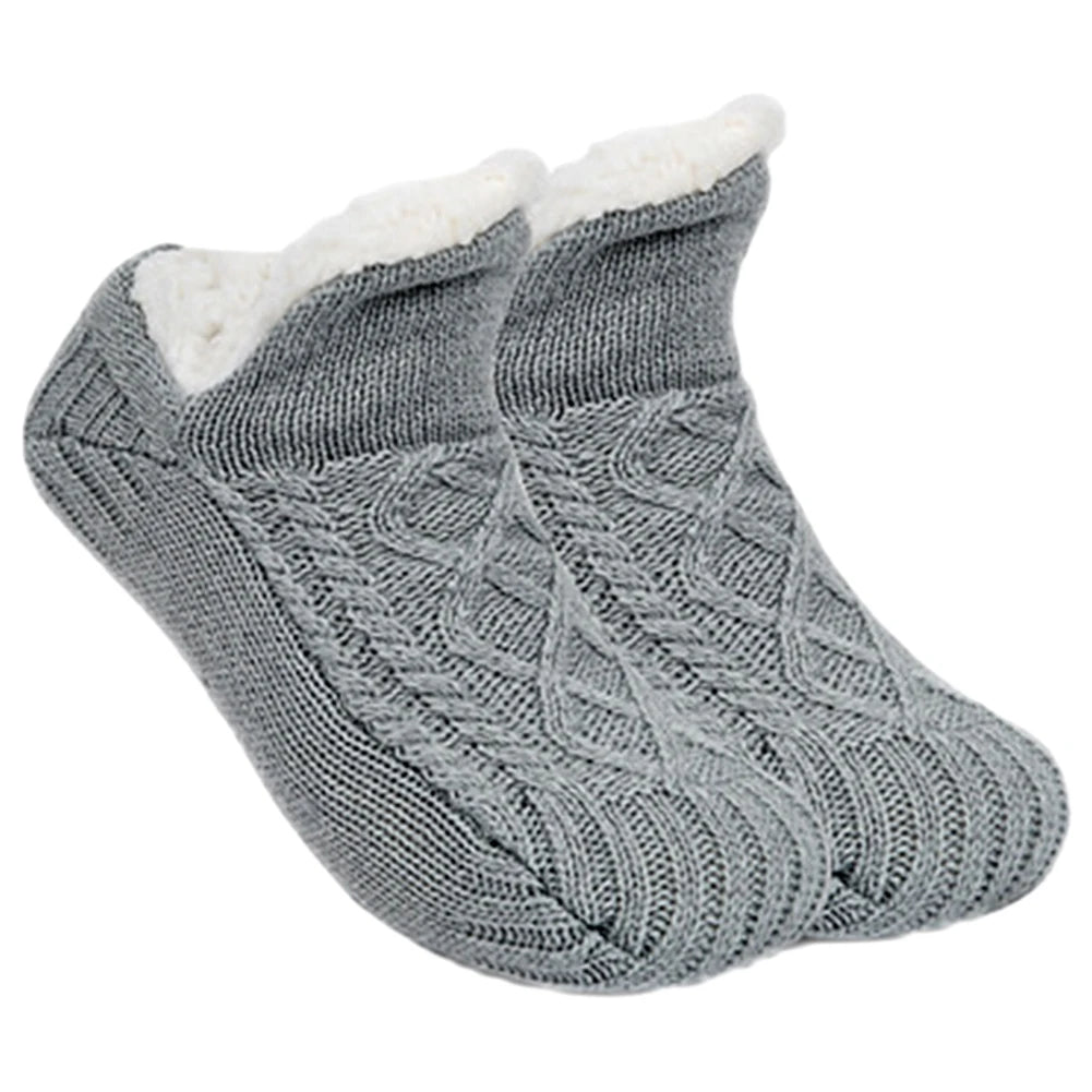 Fleece Floor Socks Cozy Thermal Velvet Socks Bottom Spot Glue Thickened Socks Slipper Socks Fluffy Warm Socks Indoor Home Socks