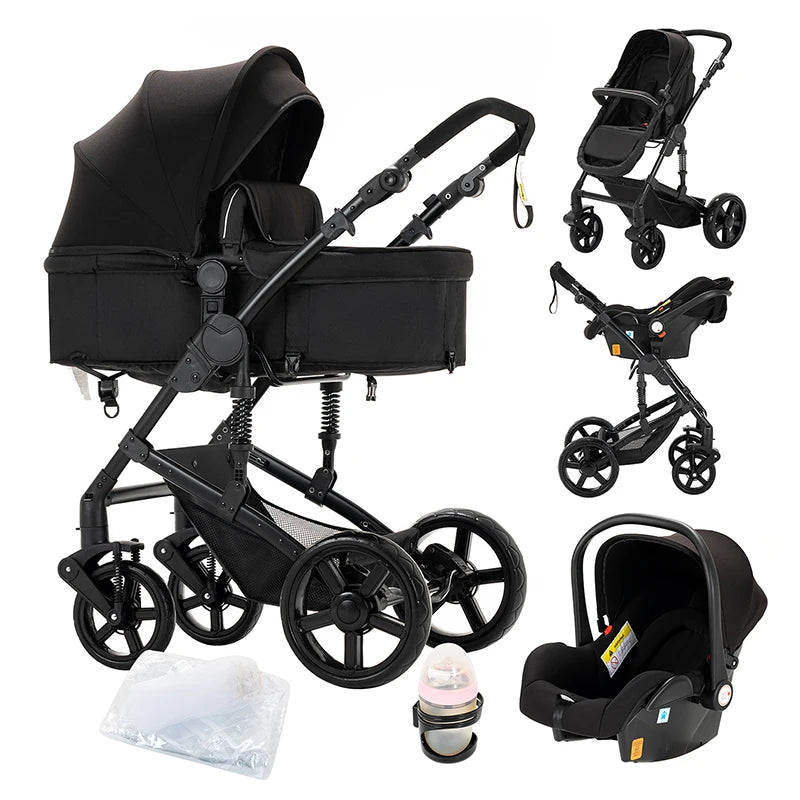 Stroller 3 in 1 Prams Baby Stroller Lightweight Stroller with carseat Foldable Stroller Newborn Stroller travel system stroller