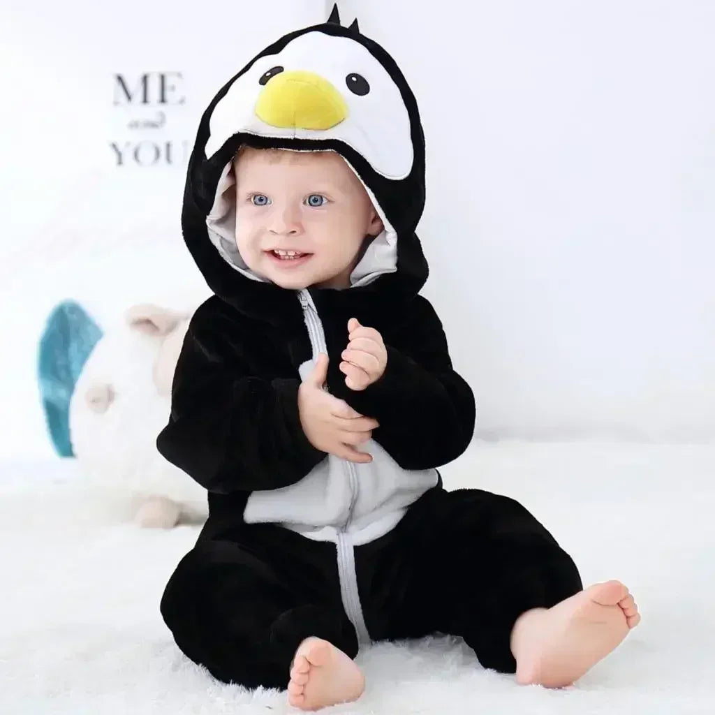 Baby Rompers Winter Lion Costume For Girls Boys Toddler Animal Jumpsuit Infant Clothes Pajamas Kids Overalls
