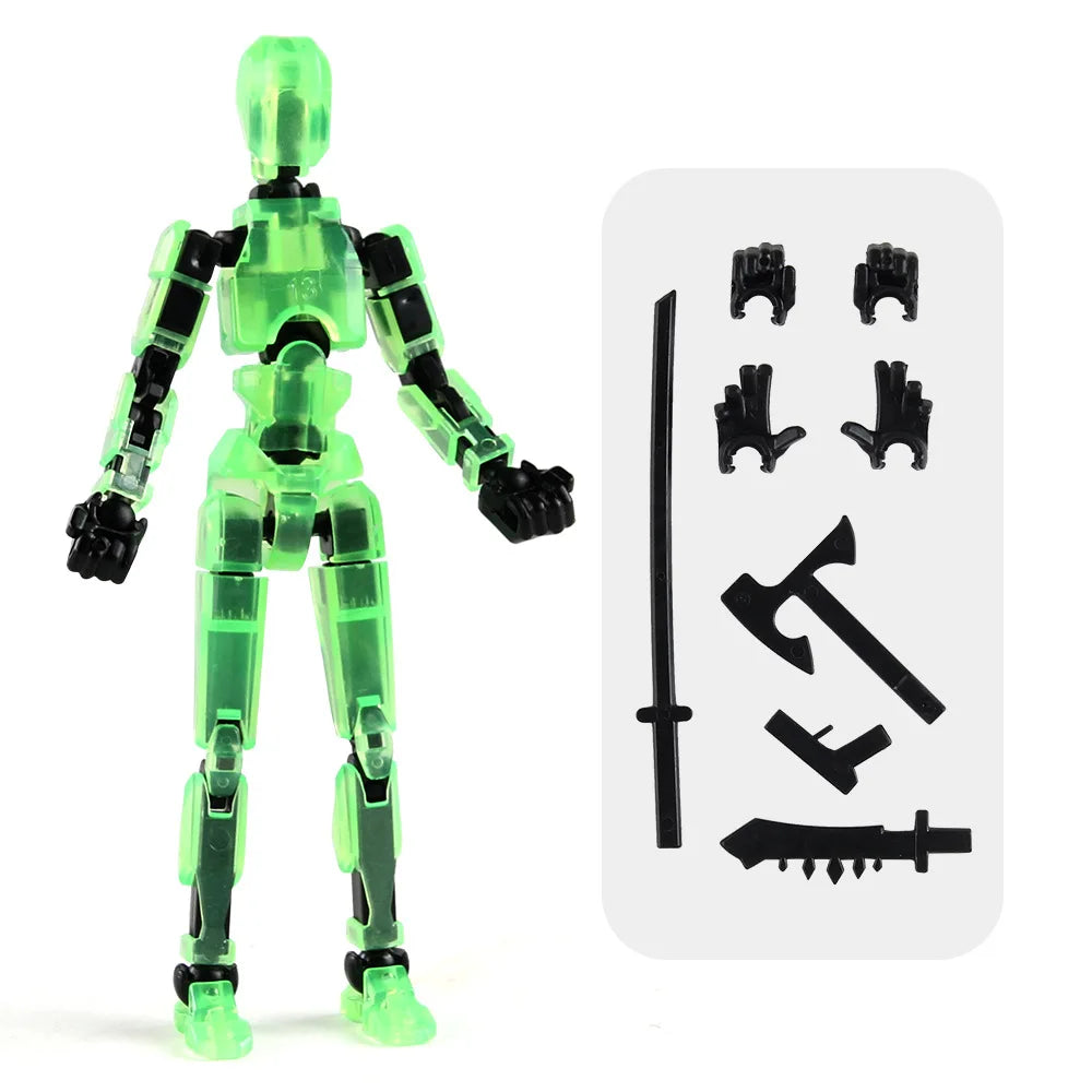 3D Multi-Jointed Movable Shapeshift Robot Joint Dog Creative Printed Mannequin Dummy Action Model Doll Toys for Children's Gifts