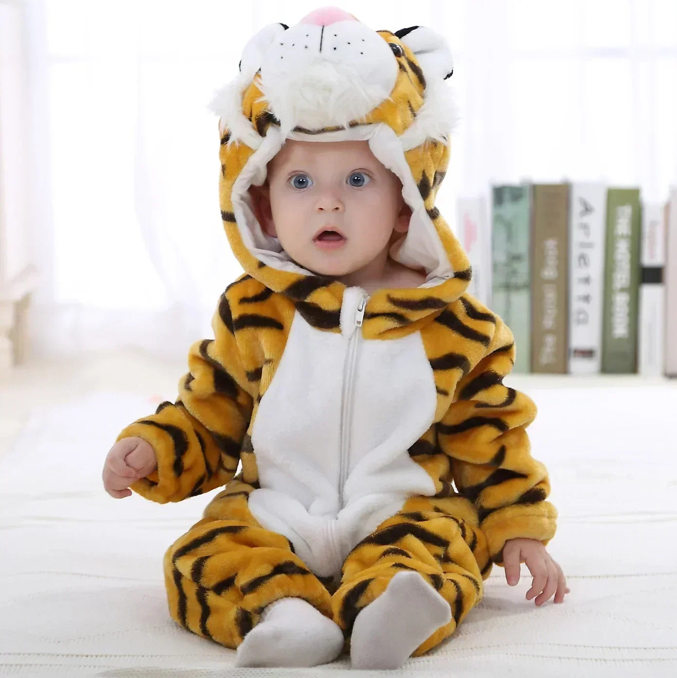 Baby Rompers Winter Lion Costume For Girls Boys Toddler Animal Jumpsuit Infant Clothes Pajamas Kids Overalls