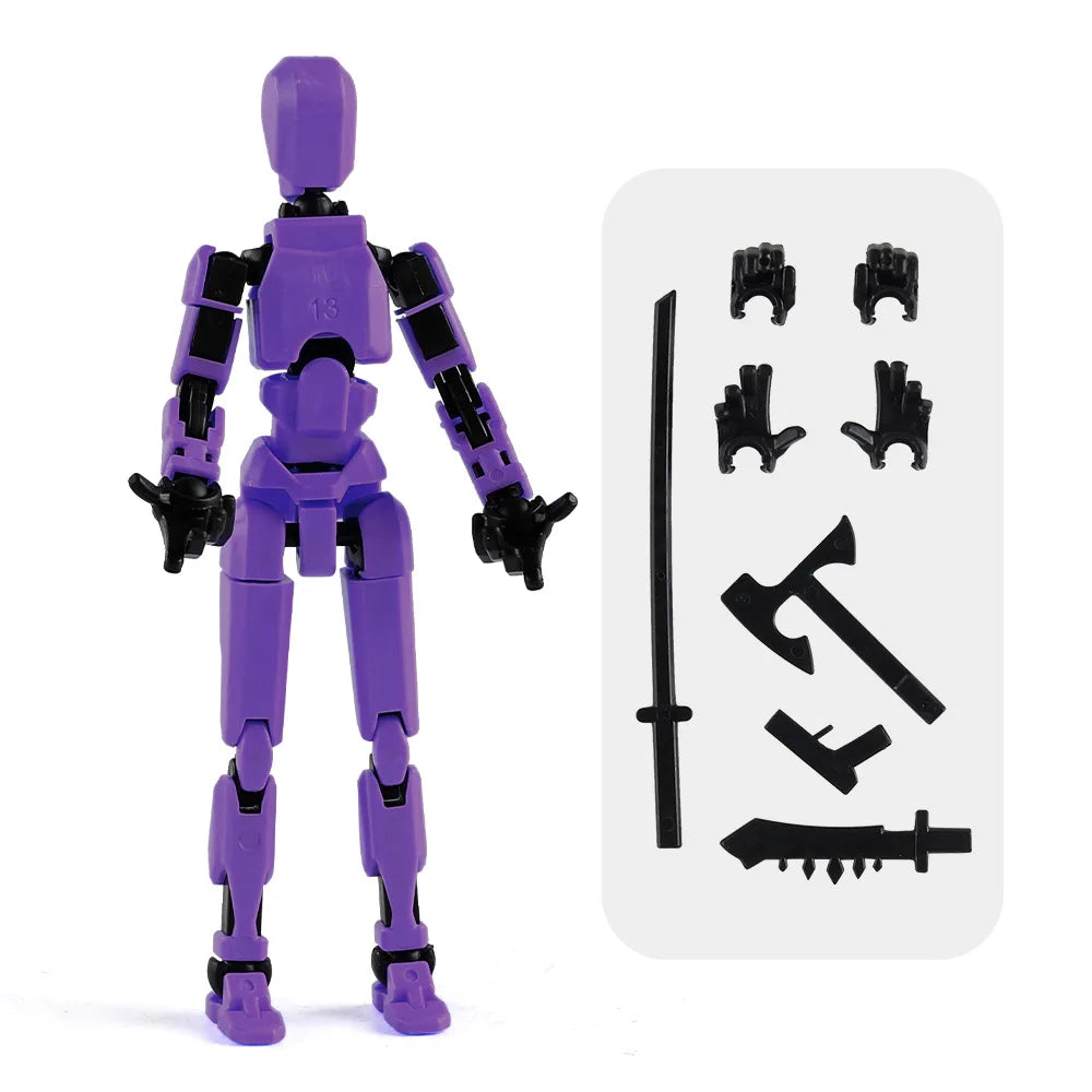 3D Multi-Jointed Movable Shapeshift Robot Joint Dog Creative Printed Mannequin Dummy Action Model Doll Toys for Children's Gifts