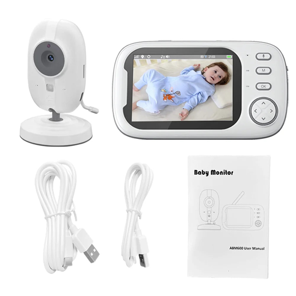 New 3.5 inch Wireless Video Baby Monitor Night Vision Temperature Monitoring 2 Way Audio Talk Baby Nanny Security Camera