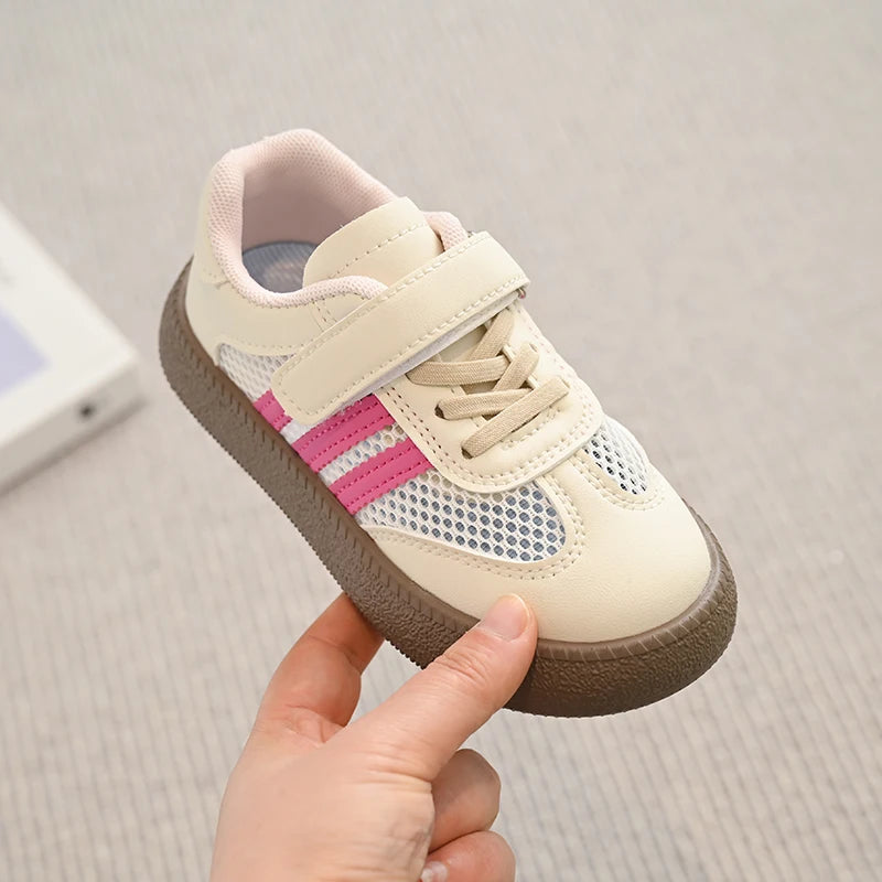 Casual Shoes for Girls Boys Soft Bottom Anti-slippery Chic Air-mesh Baby Walk Shoe
