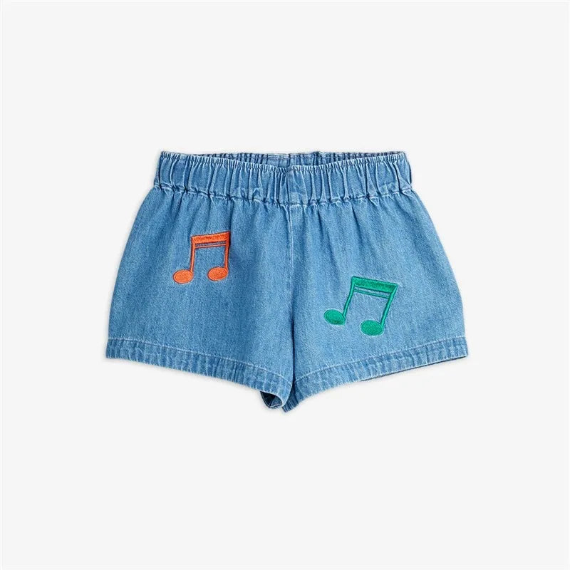 MR Musical Note Kids Clothes Children's T Shirts Shorts Pants Dress New Child Boys Girls Short Sleeve Tee Top