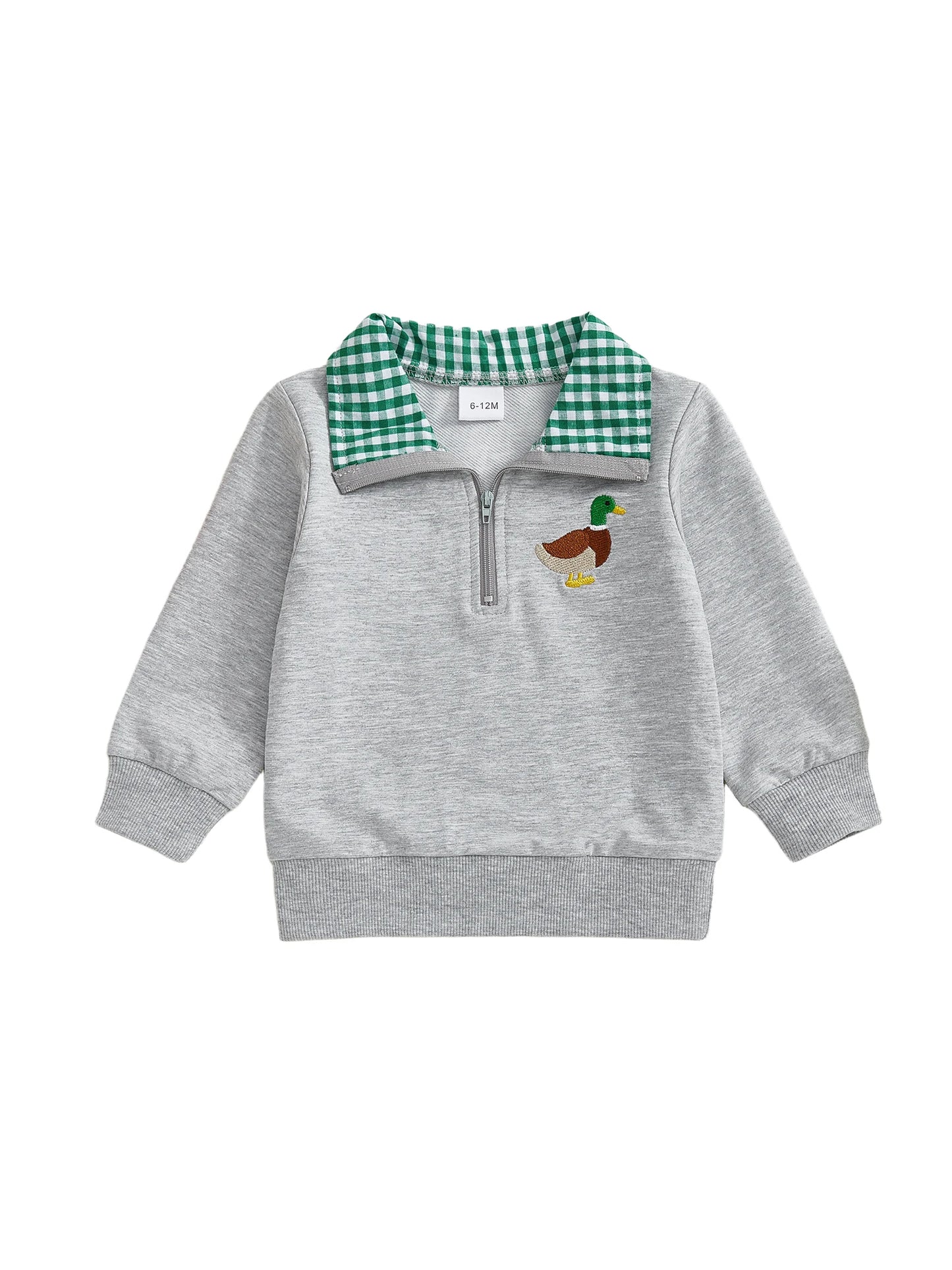 Adorable Infant Boy Hoodie with Bear Applique and Full Zip Closure Soft Cotton Blend Warm Winter Jacket for Kids