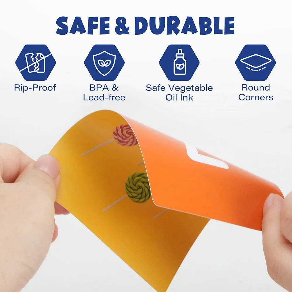 Flash Cards for Toddlers, 84 Double-Sided Educational Flashcards, Alphabet, Number, Objects Learning Cards for Kids