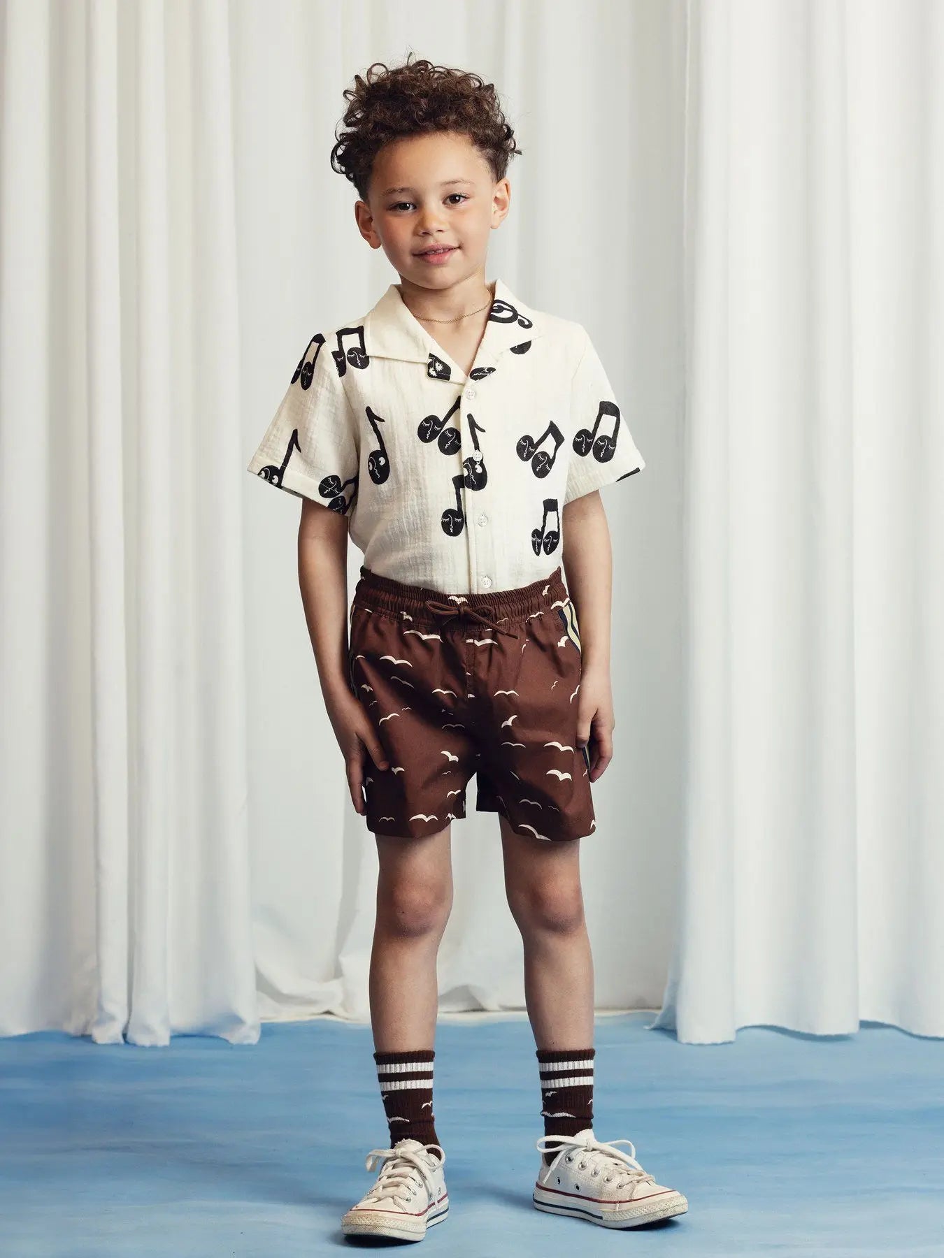 MR Musical Note Kids Clothes Children's T Shirts Shorts Pants Dress New Child Boys Girls Short Sleeve Tee Top