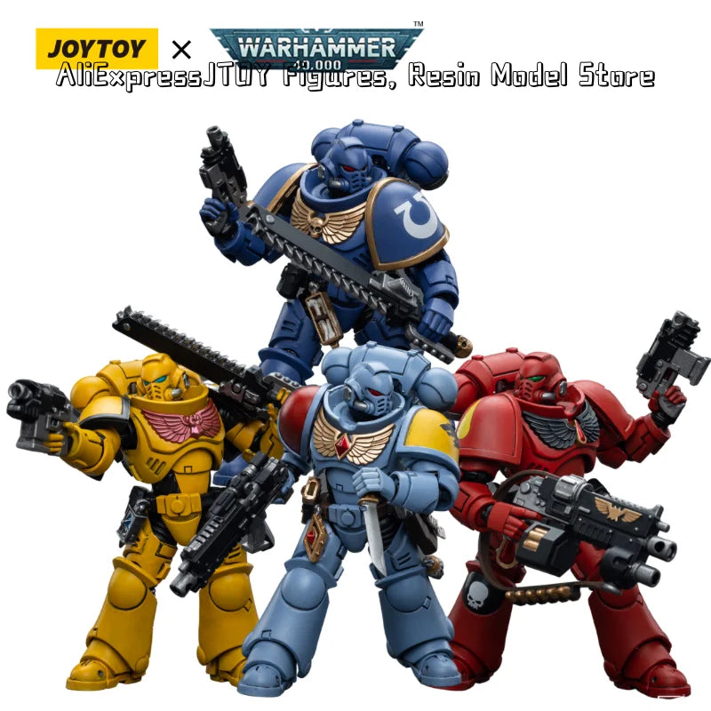 [IN-STOCK] JOYTOY Warhammer 40K 1/18 Action Figure NEW Ultramarines Intercessors Anime figures Toys