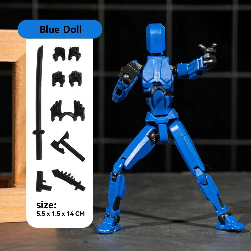 3D Multi-Jointed Movable Shapeshift Robot Joint Dog Creative Printed Mannequin Dummy Action Model Doll Toys for Children's Gifts