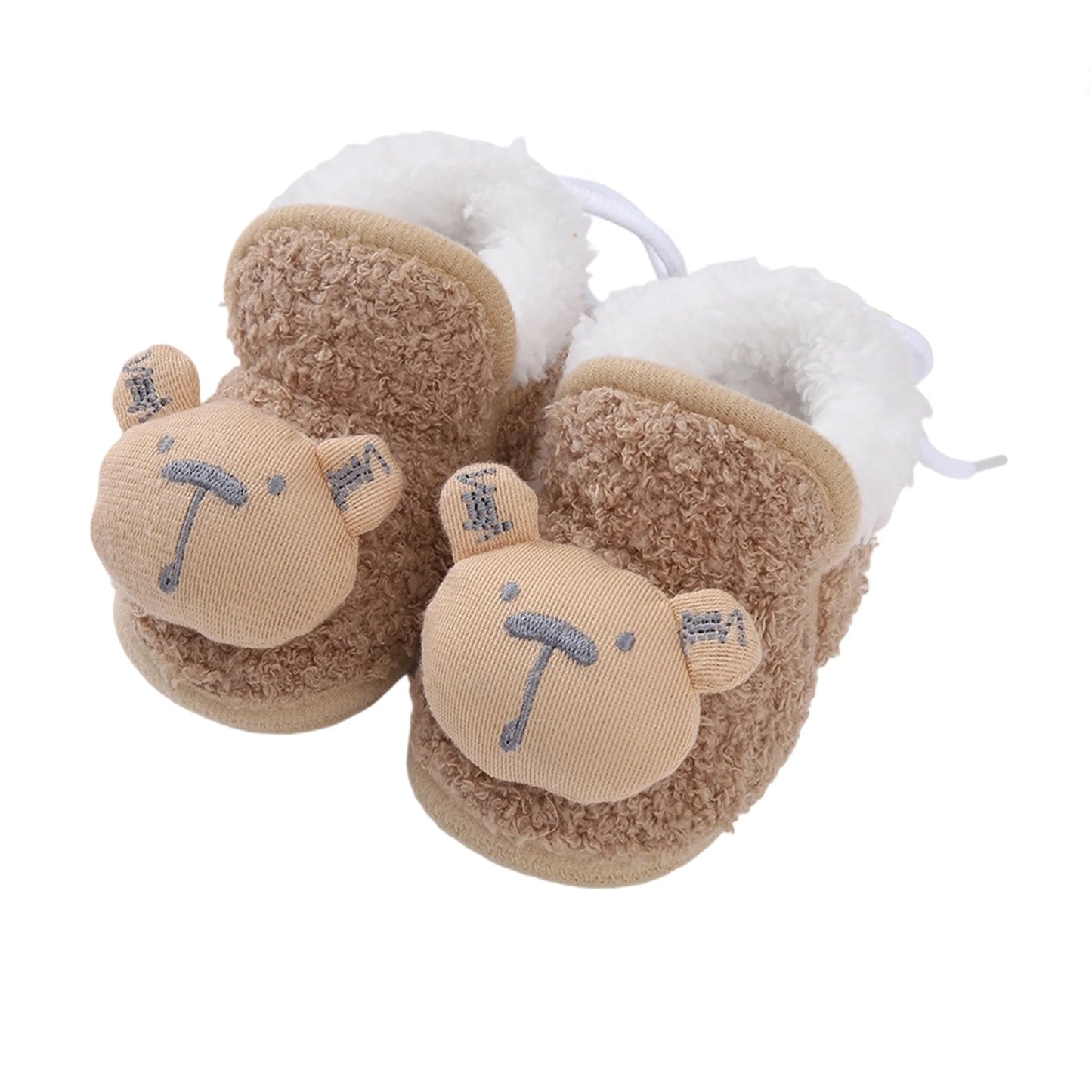 Infant Snow Boots Cozy Soft Sole Anti-Slip Winter Shoes for Babies First Walker Toddler Shoes for Boys and Girls