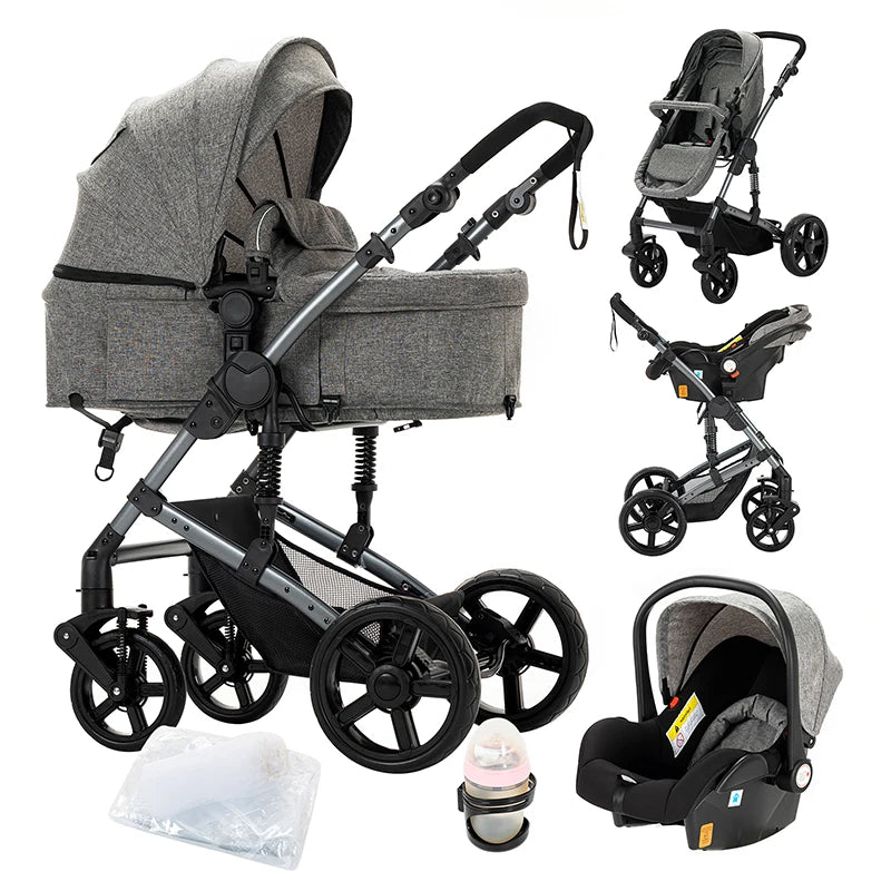 Stroller 3 in 1 Prams Baby Stroller Lightweight Stroller with carseat Foldable Stroller Newborn Stroller travel system stroller